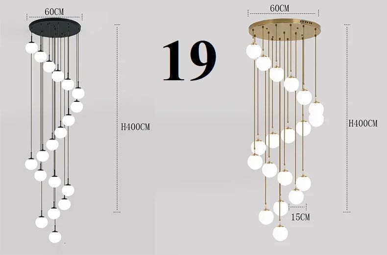 Nowoczesna Sufitowa Szklana Lampa Wisząca Tulia