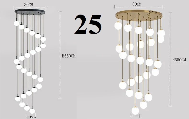 Nowoczesna Sufitowa Szklana Lampa Wisząca Tulia