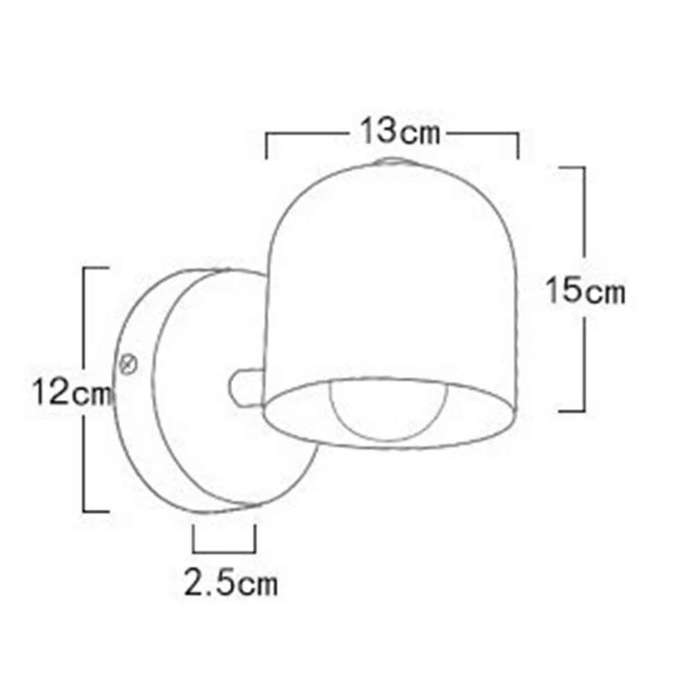 Nowoczesna Klasyczna Metalowa Lampa Ścienna Clifton Regulowany Kinkiet w Różnych Kolorach