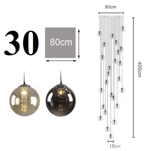 Nowoczesna Sufitowa Szklana Lampa Wisząca Estera