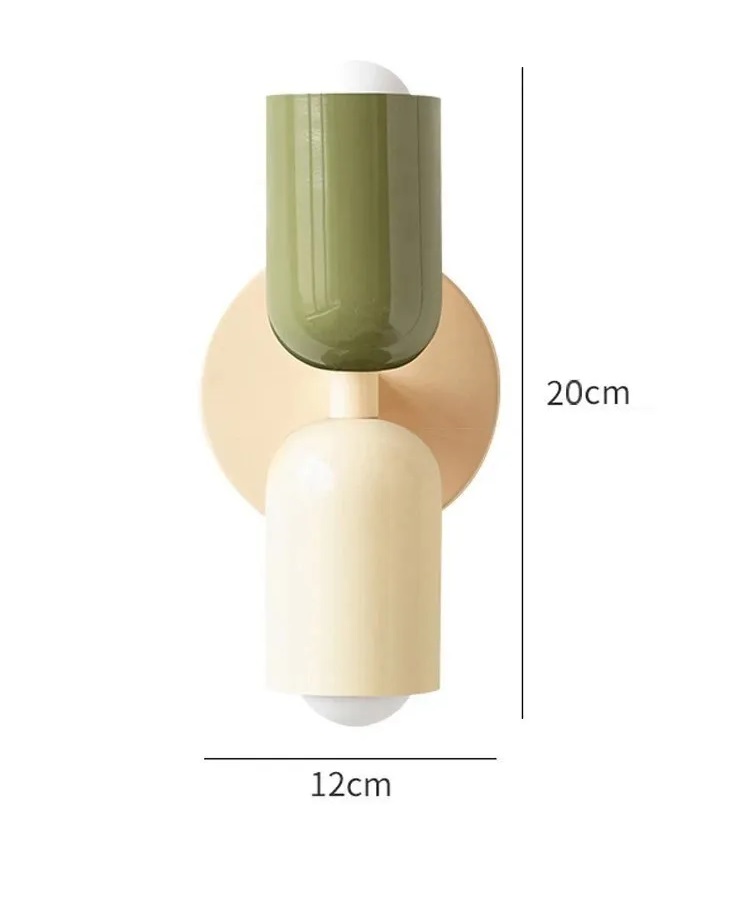 Nowoczesna Klasyczna Metalowa Lampa Ścienna Caterina Kinkiet Podłużny w Różnych Kolorach