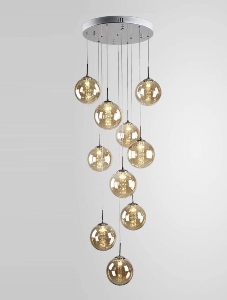 Nowoczesna Sufitowa Szklana Lampa Wisząca Estera