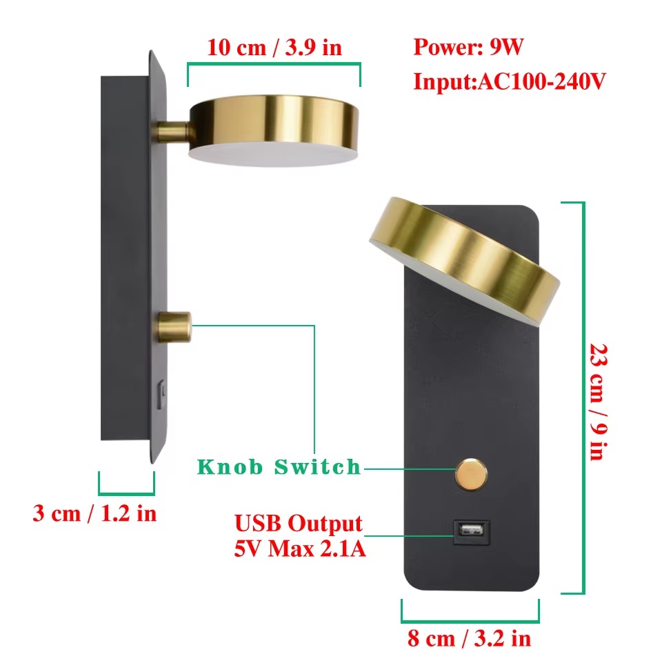 Nowoczesna Skandynawska Lampa Ścienna Sakai Kinkiet