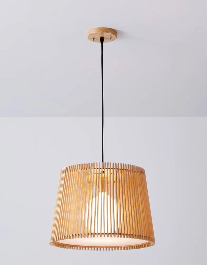 Rustykalna Drewniana Lampa Wisząca Conga Boho