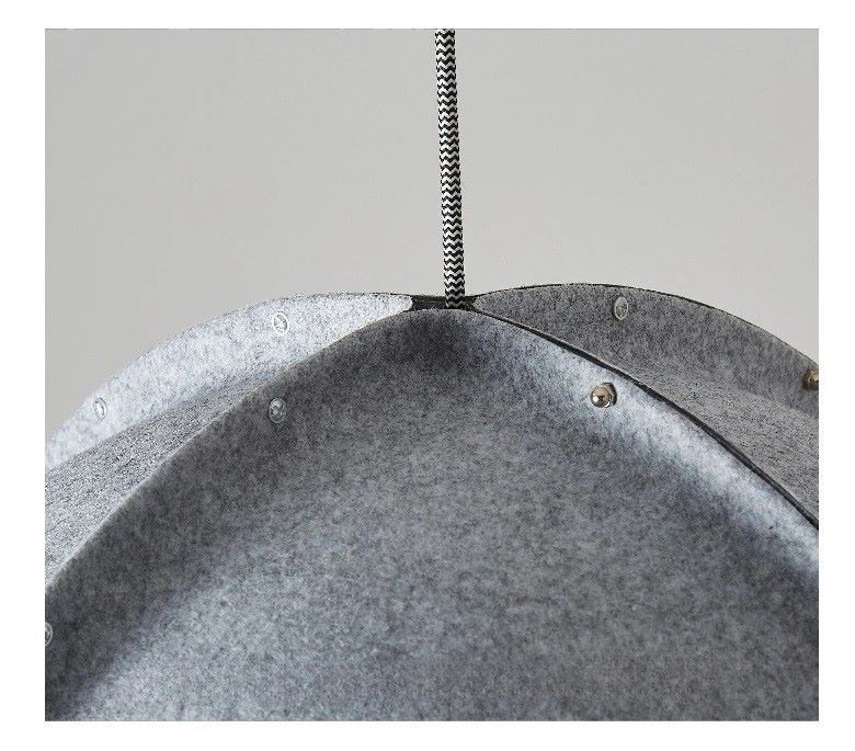 Nowoczesna Filcowa Lampa Wisząca Bell