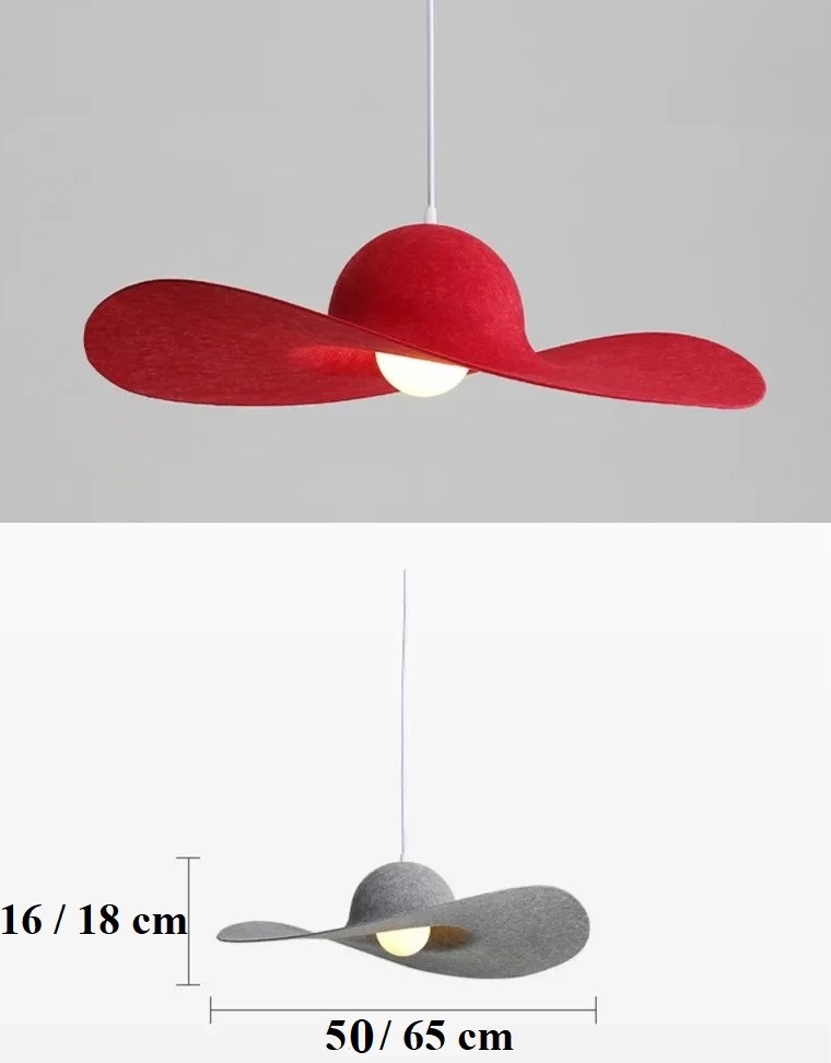 Nowoczesna Filcowa Lampa Wisząca Hat