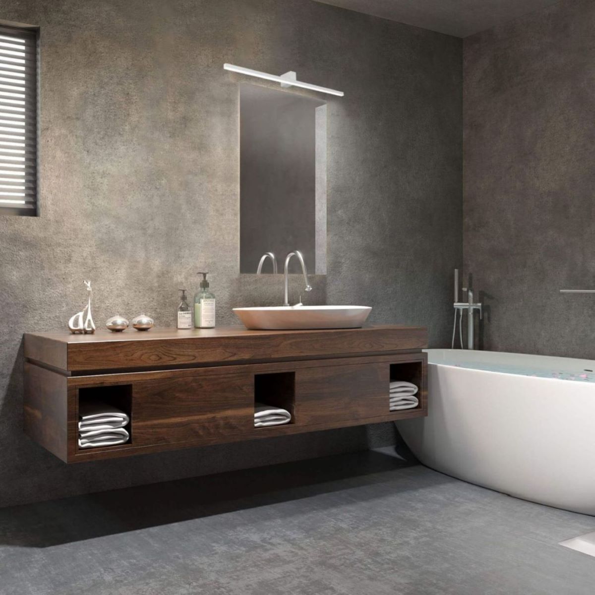 Kinkiet Łazienkowy Lampa Ścienna Nevada IP44 Nad Lustro - obrazek 4