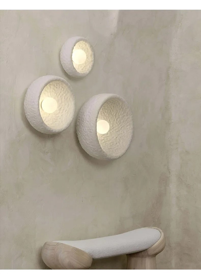 Japońska Lampa Ścienna Wabi-Sabi Circular Kinkiet - obrazek 2