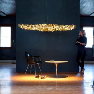 Nowoczesna Lampa Wisząca Ozone Podłużna Glamour