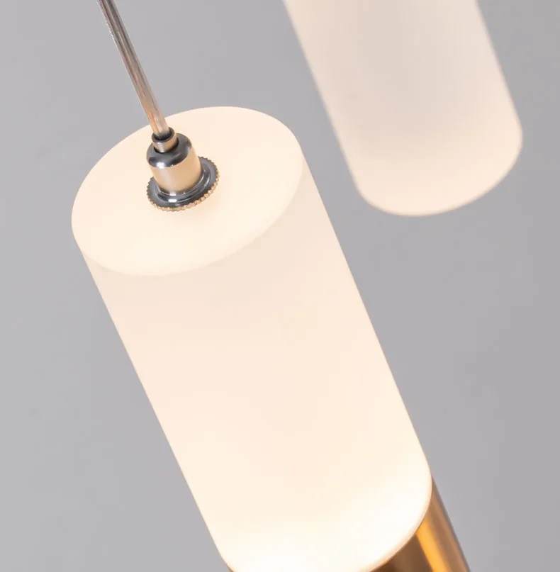 Nowoczesna Lampa Wisząca Basalt Żyrandol Czarny Tuba LED - obrazek 15