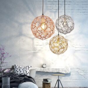 Nowoczesna Geometryczna Lampa Wisząca Dixon Etch