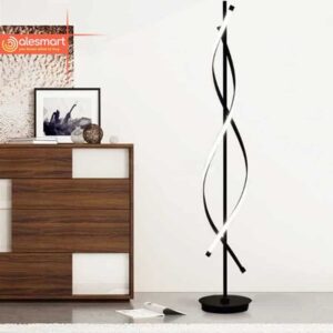 Nowoczesna Zakręcona Lampa Podłogowa Spirala LED