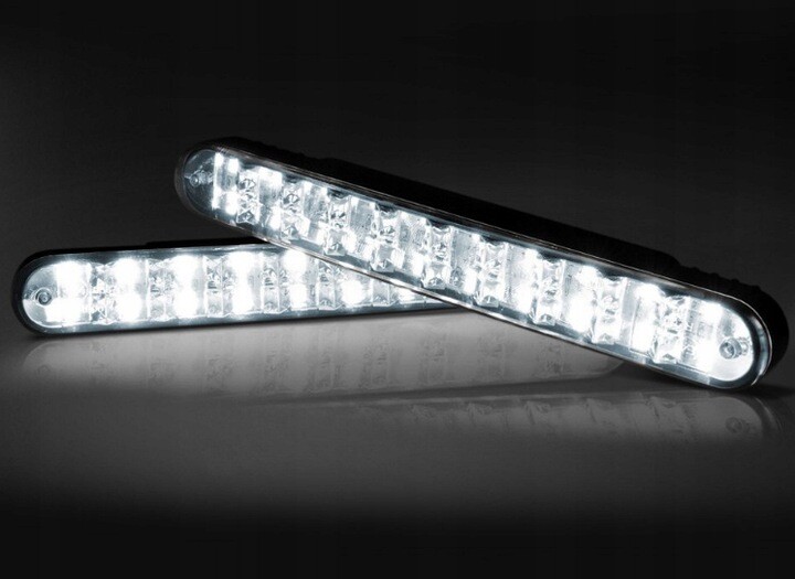 LAMPY ŚWIATŁA DO JAZDY DZIENNE LED MIJANIA 2x8LED - obrazek 6