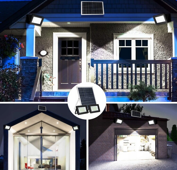 2x LAMPA HALOGEN NAŚWIETLACZ SOLARNY + PILOT - obrazek 8