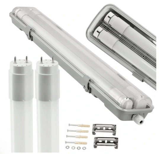 2x Oprawa Hermetyczna LED + Świetlówki - obrazek 2