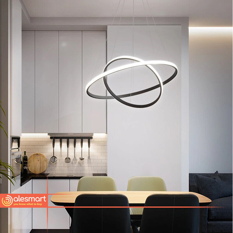 Żyrandol RING LED 2/3/4/5 Zewnętrzne światło nowoczesne - obrazek 2