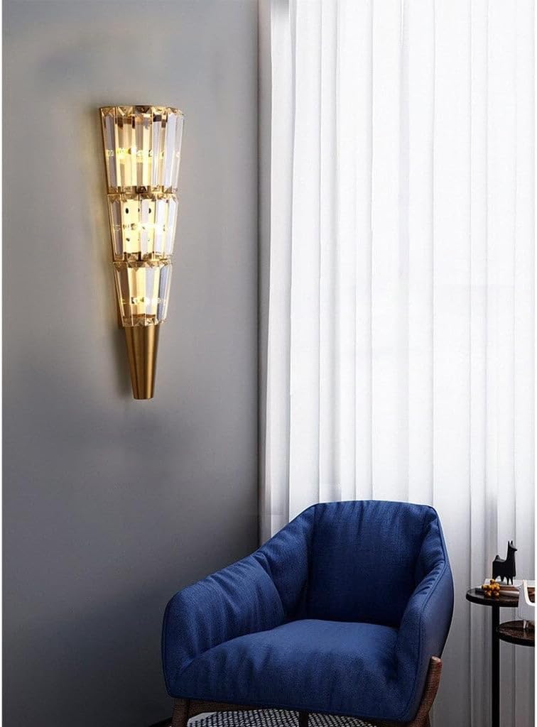 Nowoczesna Kryształowa Lampa Ścienna Crystal Kinkiet Glamour - obrazek 4