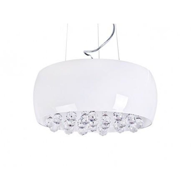 Nowoczesny Żyrandol Lampa Wisząca Quince Glamour Biała LED - obrazek 4