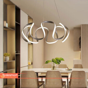 Nowoczesna Lampa Wisząca Palmira Powyginana LED