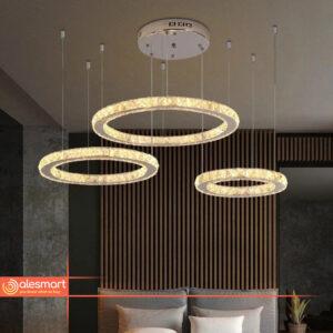 Kryształowa Lampa Wisząca Circle Żyrandol RING 30/40/50 cm