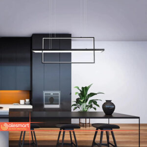 Lampa wisząca świecące 2 prostokąty LED