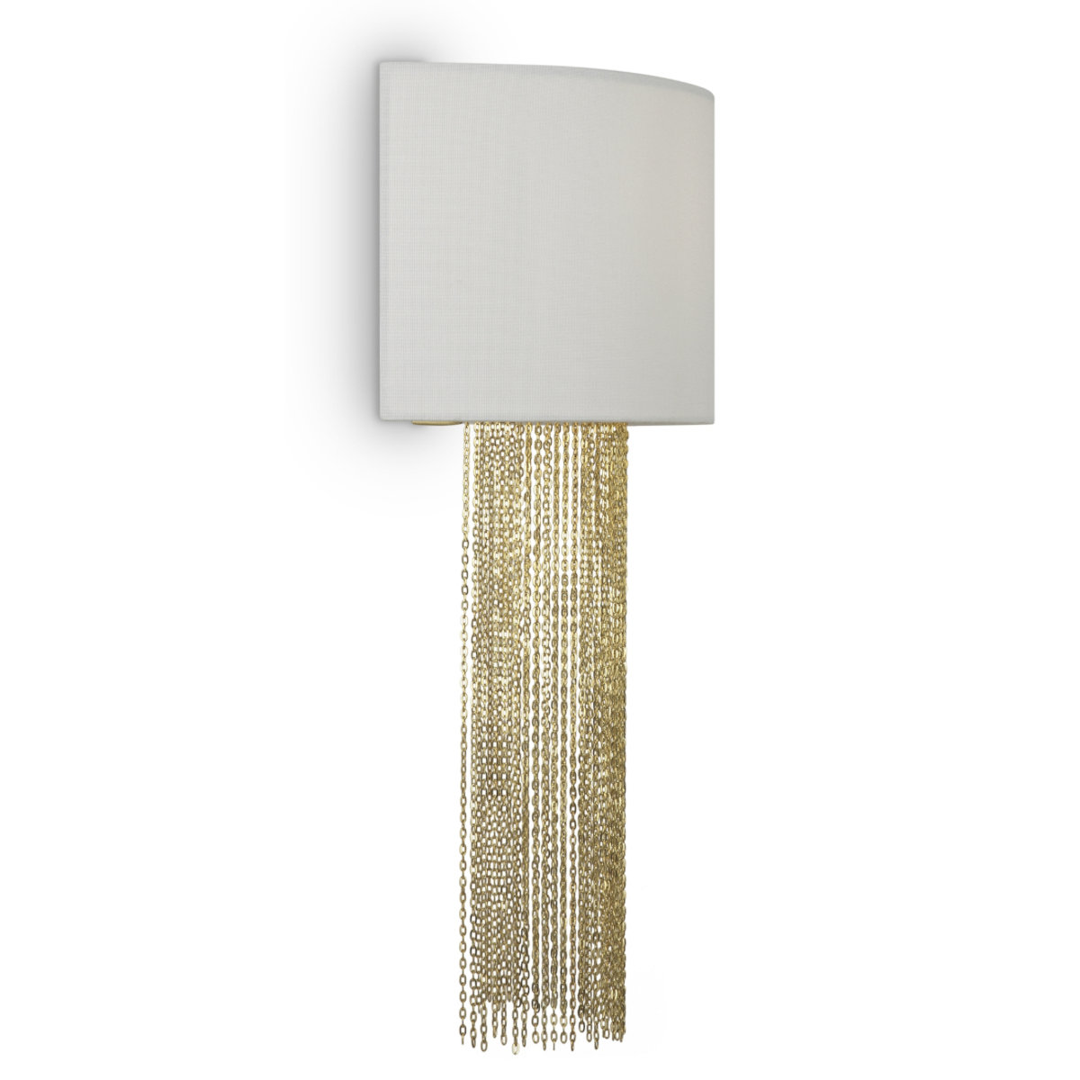 Klasyczna Lampa Ścienna Chain Kinkiet Glamour Złoty - obrazek 2