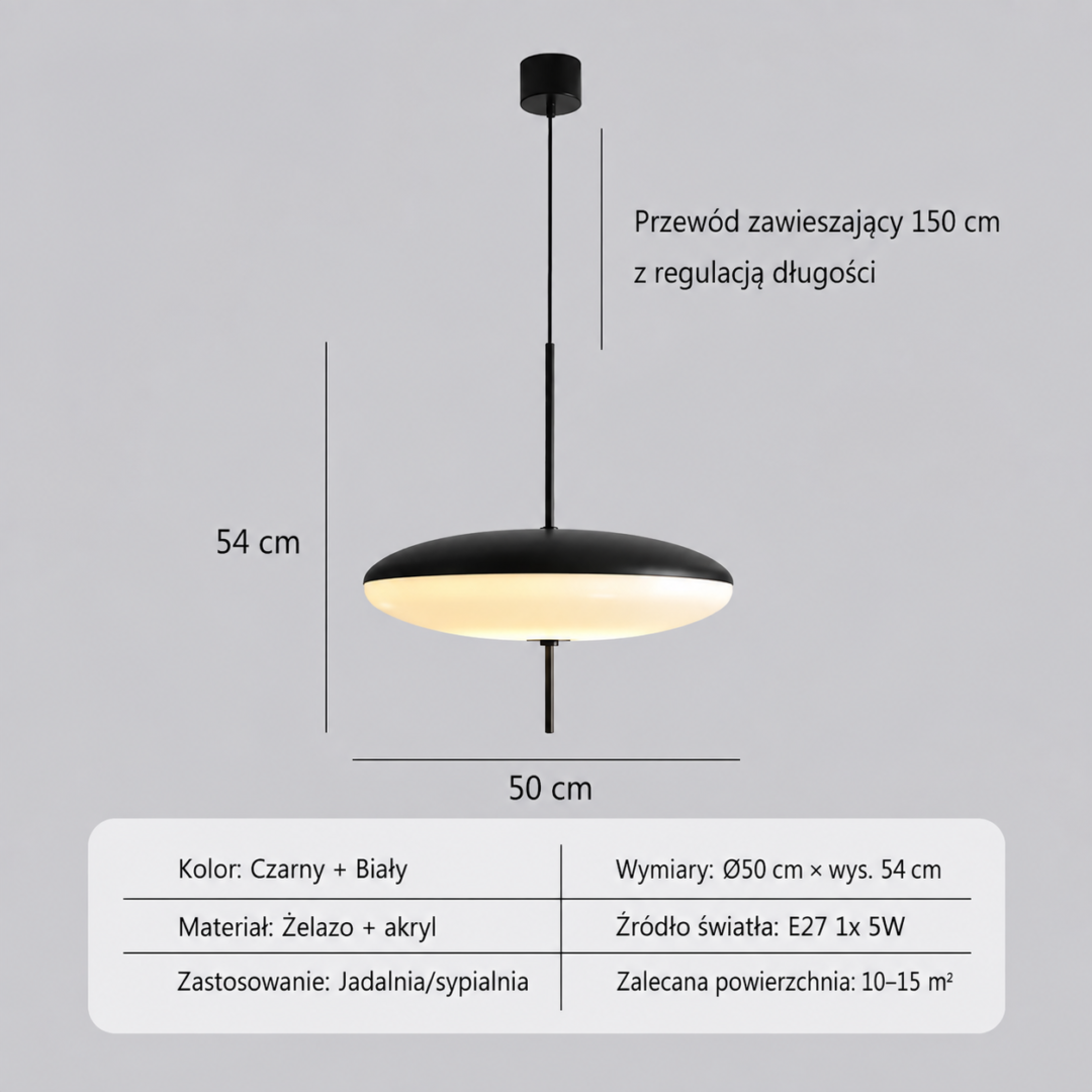 Lampa wisząca LED Latający Spodek