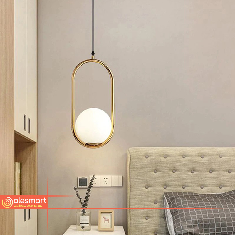 Nowoczesna Lampa Wisząca Aurelia Kula Świetlna Złota