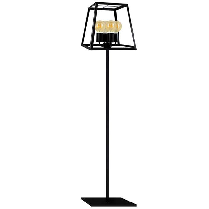 Klasyczna Lampa Stojąca Box Loft Czarna - obrazek 3