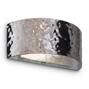 Półokrągła Lampa Ścienna Ripple Kinkiet Chrom