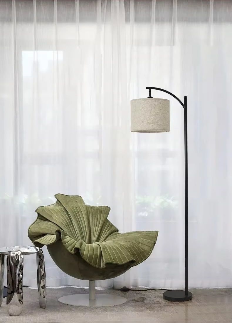 Klasyczna Lampa Podłogowa Preto Z Abażurem - obrazek 3