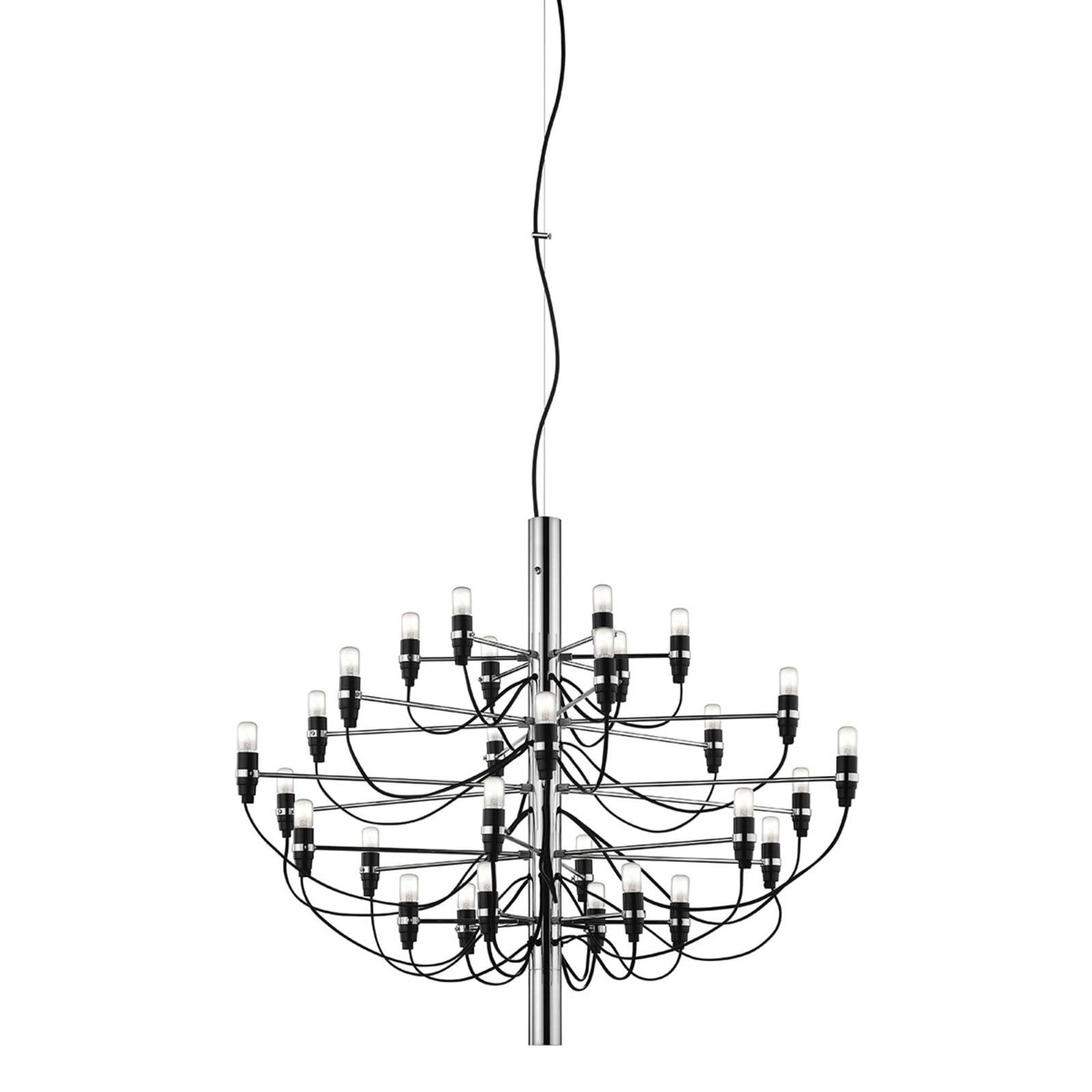 FLOS 2097/30 Żyrandol 30-punktowy chrom matowy