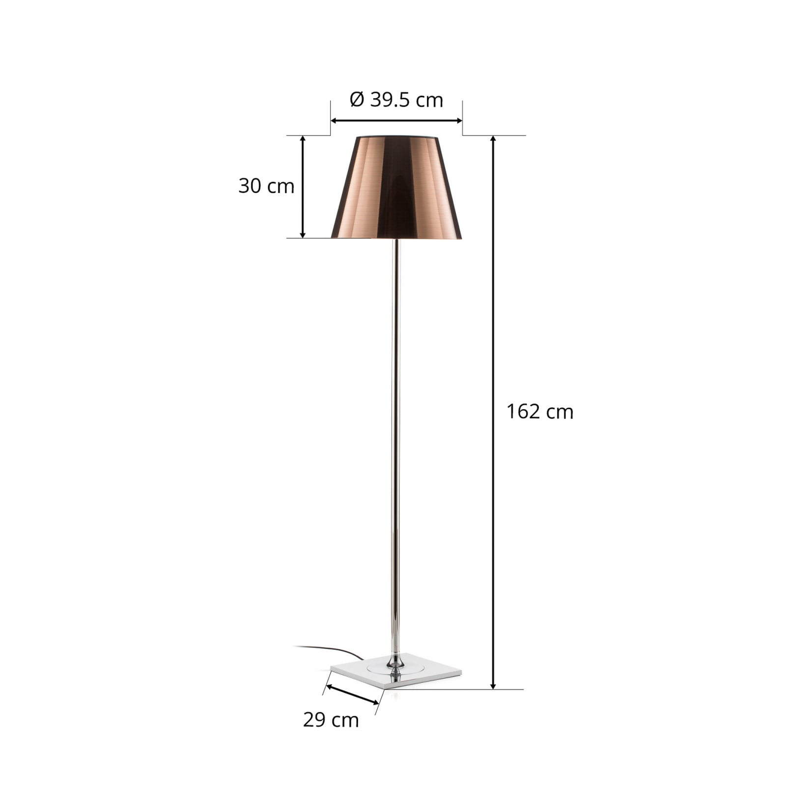 Lampa stojąca FLOS KTribe F2 brązowa