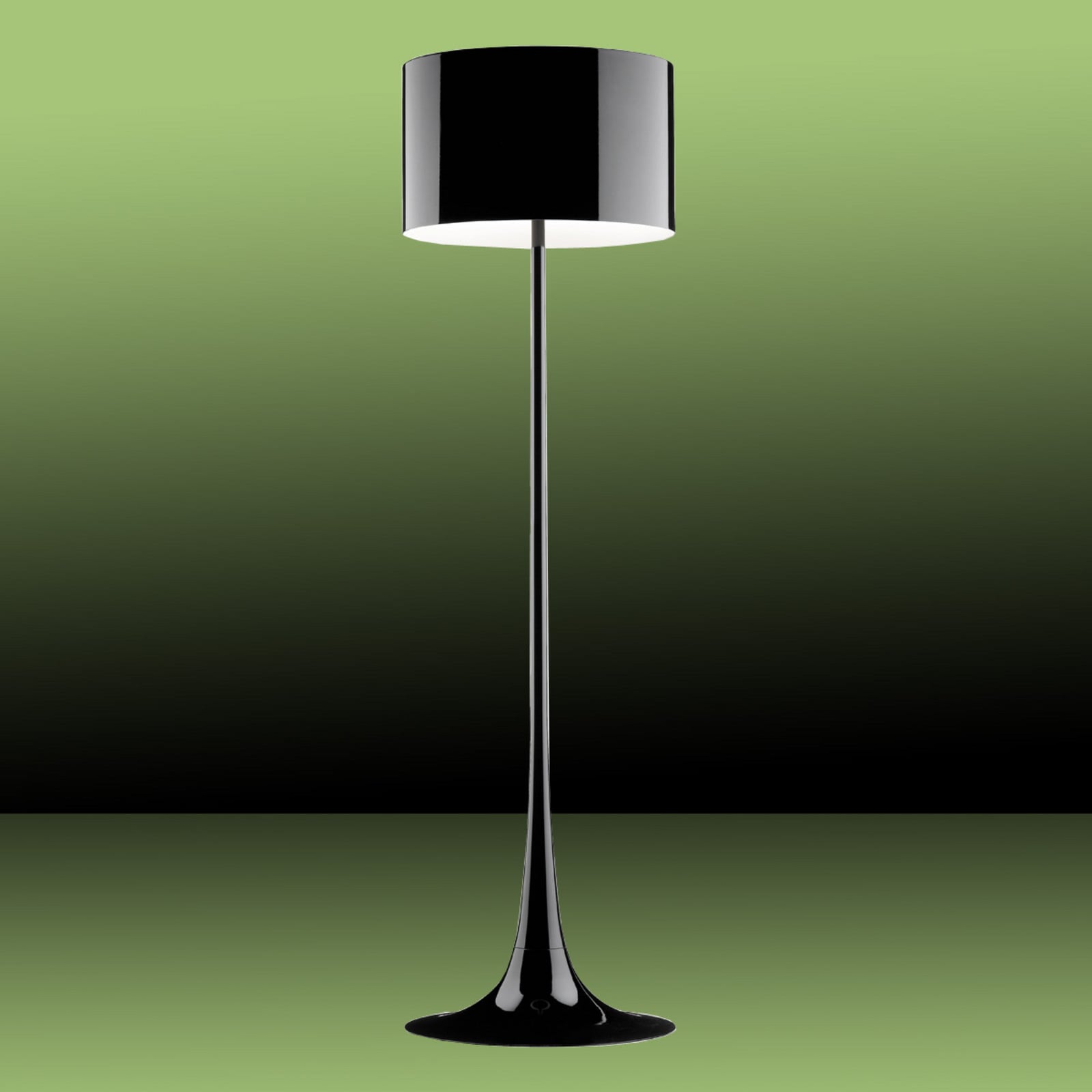 FLOS Spun Light F czarna lampa stojąca