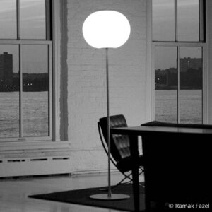 Lampa stojąca FLOS Glo-Ball Floor 2 srebrny matowy
