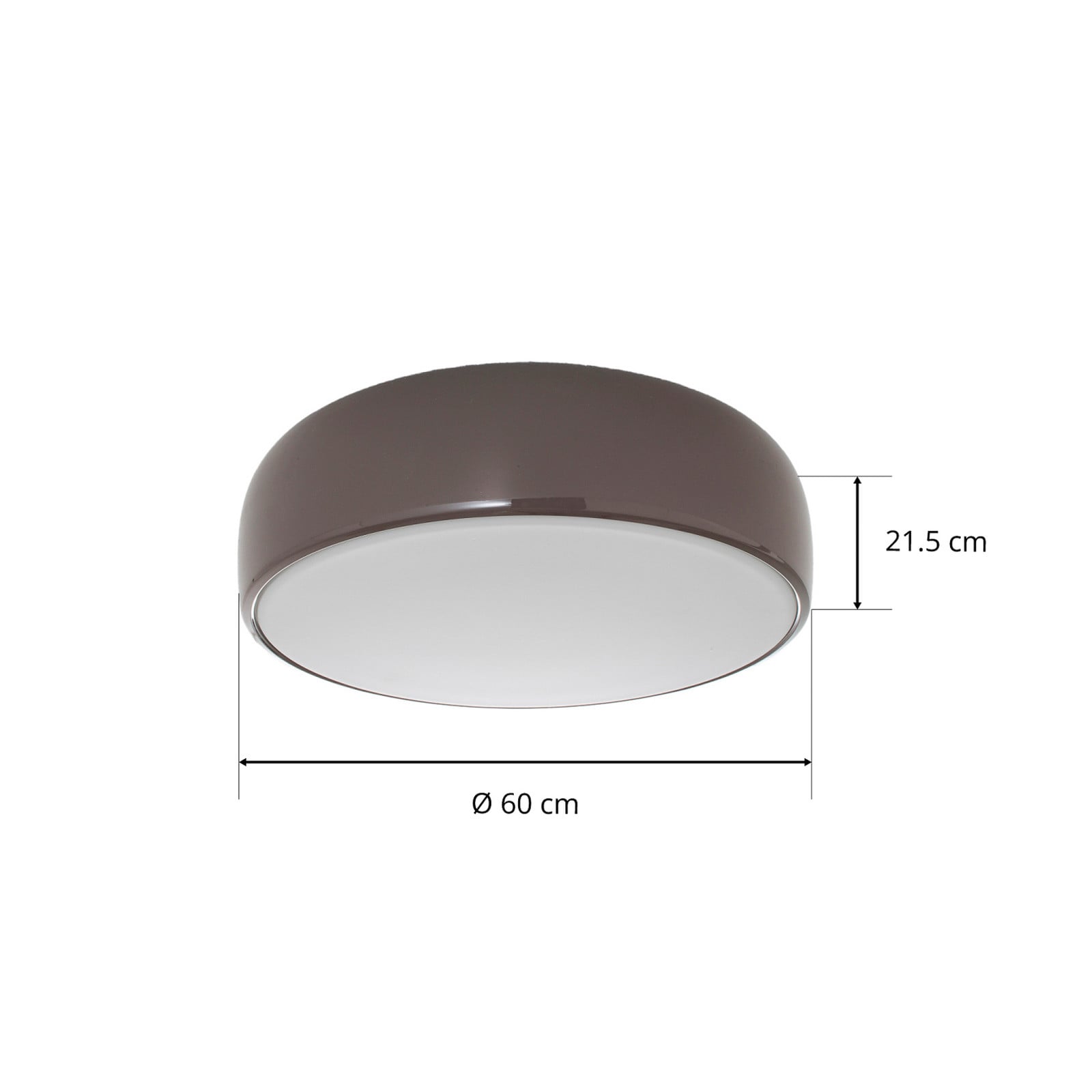 FLOS Smithfield C Lampa sufitowa w kolorze szarym