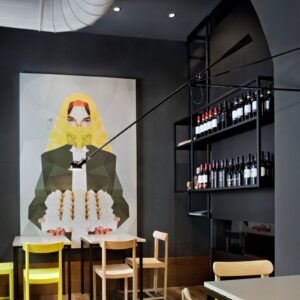 Kinkiet FLOS 265 wykonany ze stali czarny