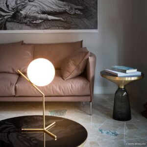 Lampa stołowa FLOS IC T1 High szczotkowany mosiądz