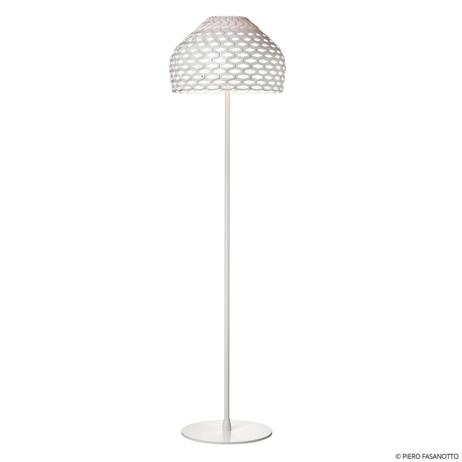 Lampa stojąca FLOS Tatou F ściemniana biała