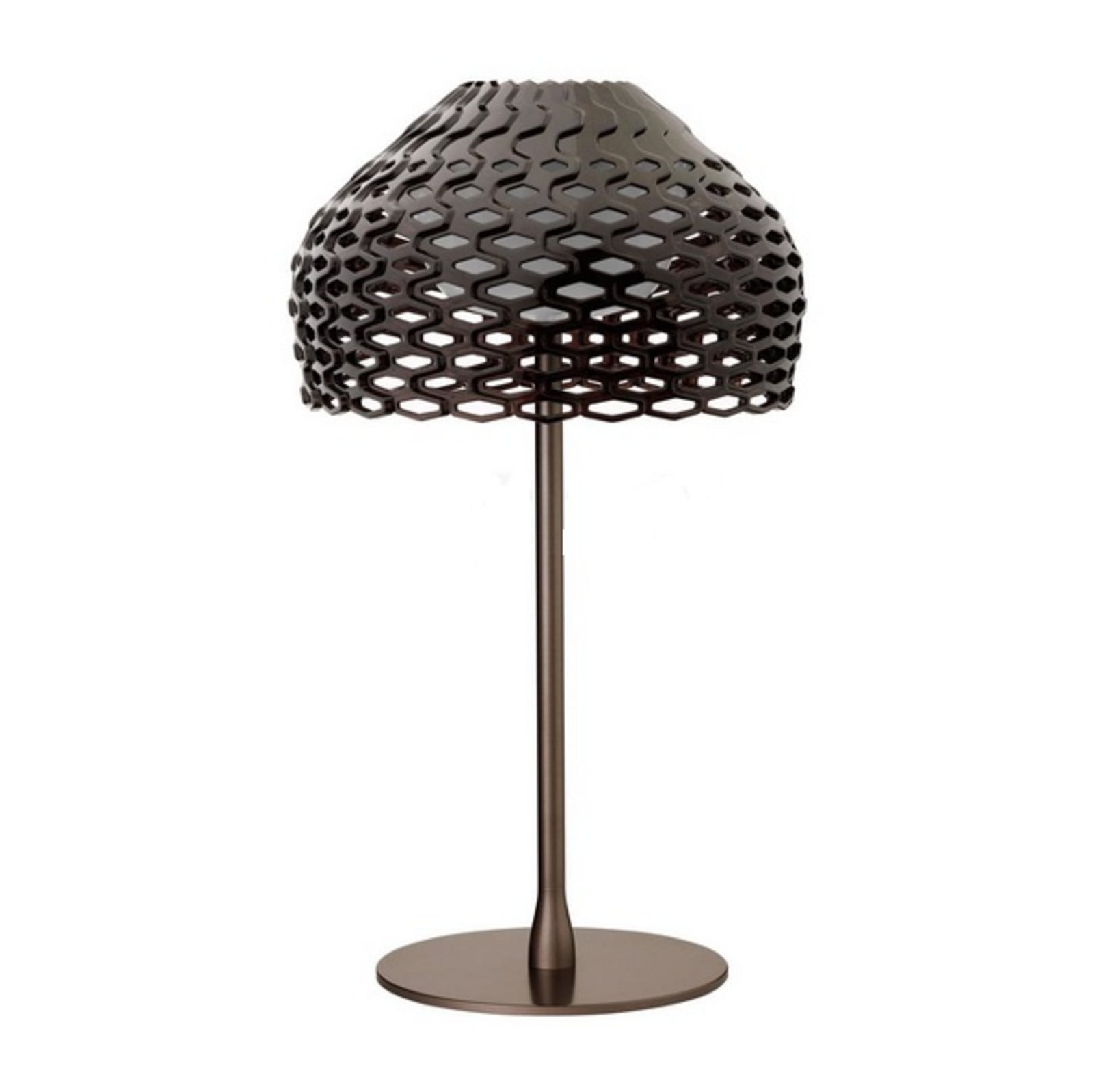 Lampa stołowa FLOS Tatou T ściemniana kolor ochra-szary