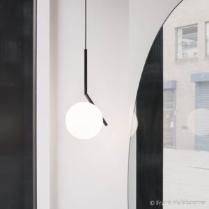 FLOS IC S2 designerski żyrandol czarna Ø 30 cm