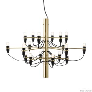 Żyrandol LED FLOS 2097/18 matowy mosiężny