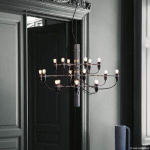 Żyrandol LED FLOS 2097/18 matowy chromowany