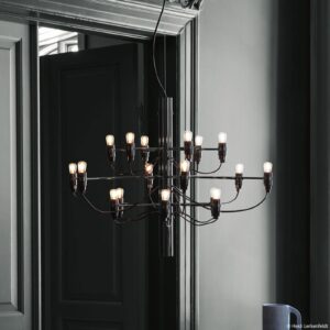 Żyrandol LED FLOS 2097/18 matowy czarny