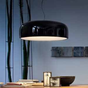 FLOS Smithfield S Lampa żyrandol w błyszczącej czerni