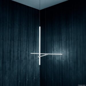 FLOS Coordinates S1 żyrandol LED argent moon