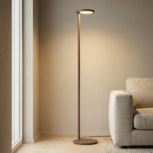 FLOS Oblique Floor lampa stojąca LED 927 brązowa