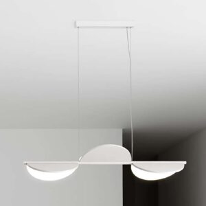 FLOS Almendra Linear żyrandol LED 3-pkt. biały