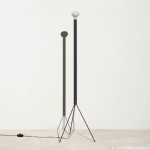 Lampa stojąca FLOS Luminator antracyt wysokość 189 cm metal
