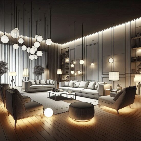 Oświetlenie do salonu: Strefy wypoczynkowe i ich odpowiednie oświetlenie